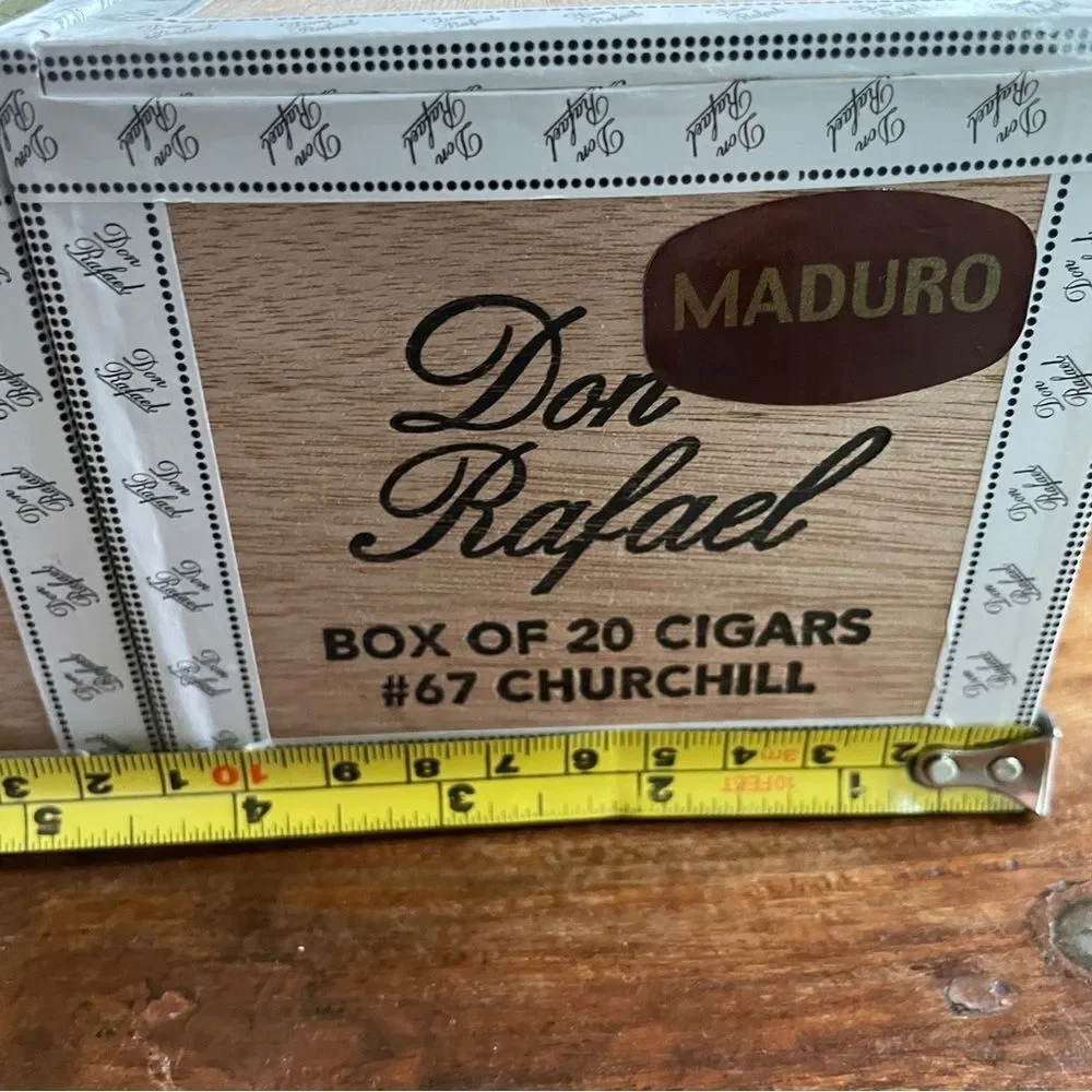 Set of 2 Cigar Boxes for Storage Crafts Needlework Office